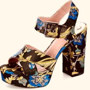 Maria Jacquard Platform Block Heel Sandal by Circus